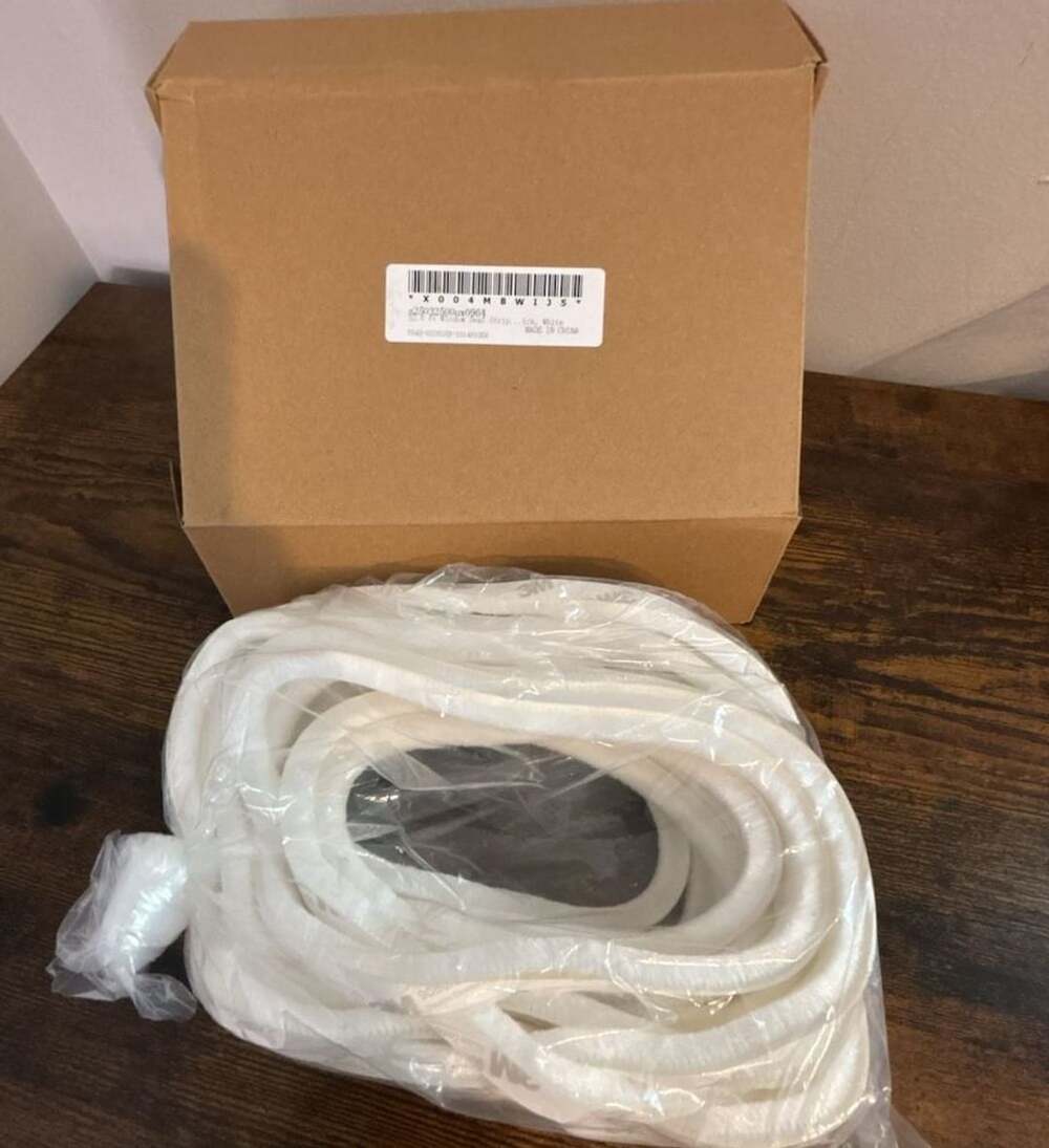 32.8 Ft Window Seal Strip Foam Weather Stripping, White
